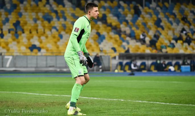 Трубин - самый молодой вратарь-дебютант сборной Украины в официальных матчах
