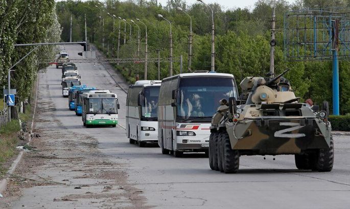 Reuters: Автобусы с защитниками Мариуполя прибыли в оккупированную Оленевку