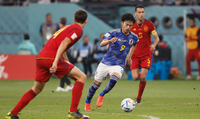Япония победила Испанию с владением мяча лишь 17,7% - это рекорд ЧМ