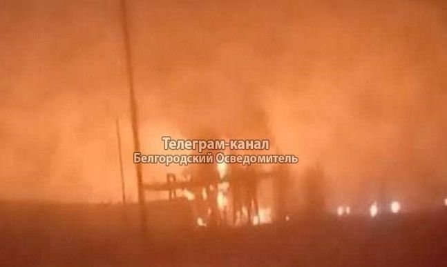 В Белгородской области случился большой пожар на заводе