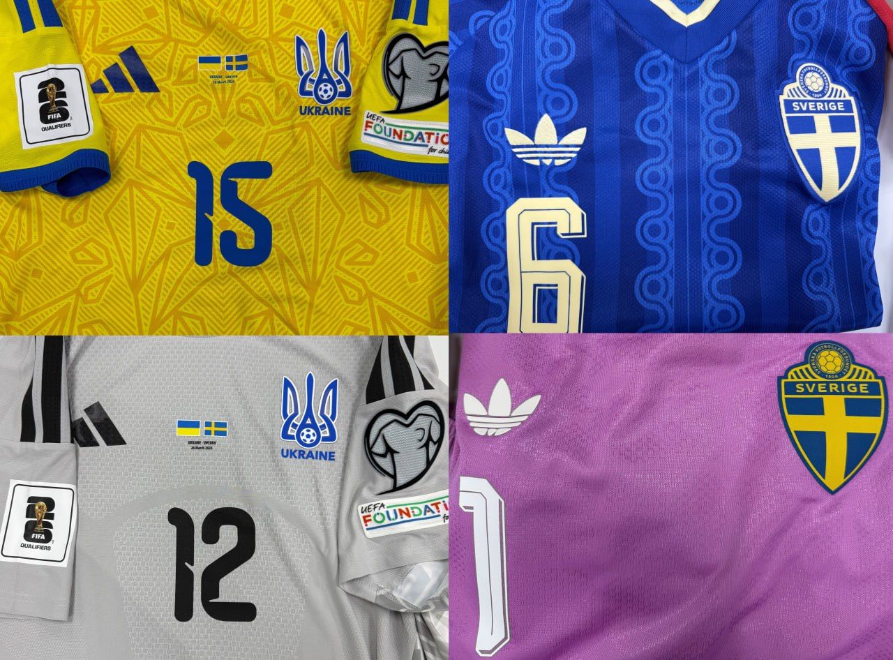 Жовті проти синіх. Збірні України та Швеції обрали форму на матч - изображение 1